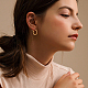 Brass Hoop Earrings KK-FH0001-53-NF-5