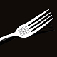 Word Pattern Stainless Steel Fork AJEW-WH0191-010-3