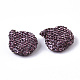 Handmade Polymer Clay Rhinestone Beads RB-T017-07D-2