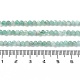 Hebras de cuentas de cuarzo esmeralda natural G-P514-A01-02-5