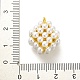 Gestell aus Messing mit Perlenanhängern aus Kunststoff KK-L210-012G-01-3