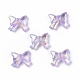 UV Plating Rainbow Iridescent Acrylic Beads OACR-H015-03-2