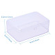 BENECREAT 12 Pack 3.5x2.4x1.2 Inches Rectangular Clear Plastic Bead Storage Box with Lid for Small Items and Crafts CON-BC0003-11-3