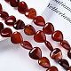 Chapelets de perles rouges en agate naturelle X-G-S364-097-4