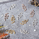 Arricraft 12 Uds 3 colores aleación rhinestone decoración de uñas MRMJ-AR0001-08-4