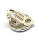 Iron Clip-on Earrings X-MAK-Q007-12-3