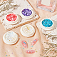 OLYCRAFT 5 Boxes Nail Sequins Sakura Sequins Nail Art Glitter with Metal Ball Cherry Blossom Filling Sequin Resin Epoxy Art Craft Paint Glitters for Nail Art Craft Makeup Hair Decoration - 5 Colors MRMJ-OC0003-40-5