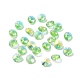Galvanoplastie perles de verre transparentes EGLA-Z002-AB07-1