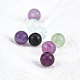OLYCRAFT 200pcs Natural Fluorite Beads 4mm Colorful Round Fluorite Beads Round Loose Gemstones Beads Energy Stone for Bracelet Necklace Jewelry Making G-OC0002-69A-4