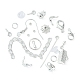 Kit per la ricerca di gioielli fai da te DIY-FS0004-06-4