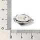 Cierres de caja de circonita cúbica transparente micro pavé de 925 plata de ley rodiada STER-M114-09P-3