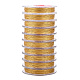 タイガーテールワイヤー  ステンレス鋼線  ラウンド  ゴールドカラー  0.4mm  約32.81フィート（10m）/セット TWIR-N004-0.4mm-G-1