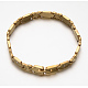 304 Stainless Steel Rhinestone Link Chain Necklaces & Bracelets Jewelry Sets SJEW-E056-11G-4