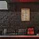 ヴィンテージメタルブリキサイン  バーの鉄の壁の装飾  レストラン  カフェパブ  長方形  月の満ち欠けの模様  300x200x0.5mm AJEW-WH0189-107-7