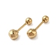 304 Stainless Steel Faceted Ball Stud Earrings for Women EJEW-Q781-17G-1