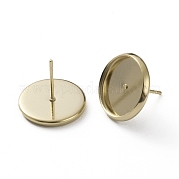 Латунь сеттинги серьга KK-L205-13G-C