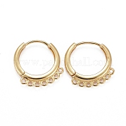 Латунные серьги-обручи KK-H741-03G