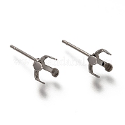 Серьги-гвоздики из нержавеющей стали 304 STAS-H130-18C-P