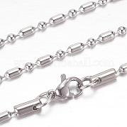 Ожерелья из шариковой цепи из нержавеющей стали 304 STAS-G083-43P