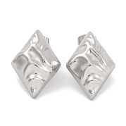 Серьги-гвоздики из нержавеющей стали 304 EJEW-H013-25P