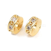 Латунные микро проложить кубического циркония бусы KK-H078-30G