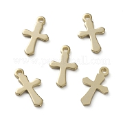 Латунные крошечные крестики KK-L205-09G-A