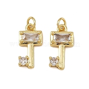 Латунные микро проложить кубического циркония подвески KK-S526-51G