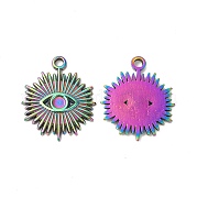 Ion Plating(IP) 304 Stainless Steel Pendant Cabochon Settings STAS-L268-012MC