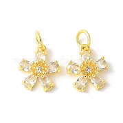 Латунные микро проложить кубического циркония подвески KK-U067-03G-04