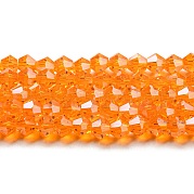 Прозрачные стеклянные бусины гальваническим пряди GLAA-F029-3mm-C23