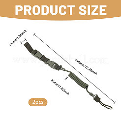 Cordon tactique extérieur en nylon à ressort&nbsp;AJEW-WH0752-319B