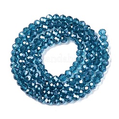Chapelets de perles en verre électroplaqué&nbsp;EGLA-A044-T3mm-A27