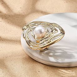 Runde verstellbare Ringe aus Legierung für Damen&nbsp;RJEW-B108-04KCG