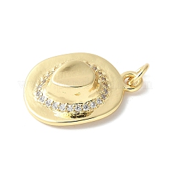 Messing micro pave klare zirkonia anhänger&nbsp;ZIRC-I071-11G