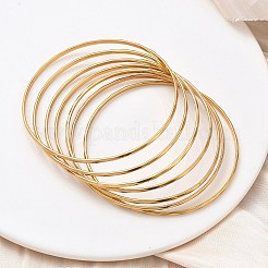 7 pulsera de acero inoxidable 304 para mujer.&nbsp;BJEW-C132-05G