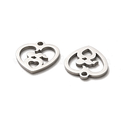 Anlaufgeschützte Charms aus chirurgischem Edelstahl 316 zum Valentinstag&nbsp;STAS-H190-15P-01