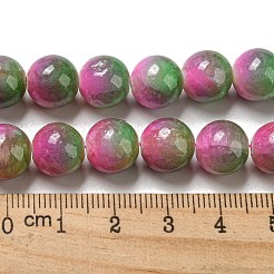 Chapelets de perles en jade blanc naturel teinté&nbsp;G-F764-03C