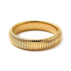 Pulseras elásticas de acero inoxidable 304 para mujeres y hombres.&nbsp;BJEW-A031-02A-G