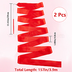 Tanzbänder aus Polycotton mit Eisenstab&nbsp;AJEW-WH20010-28