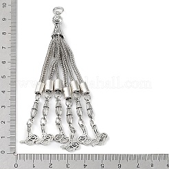 Chaîne gourmette en alliage de style tibétain gland gros pendentifs&nbsp;FIND-K013-01AS-01