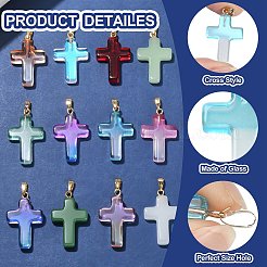 30pcs 15 Farben handgemachte Bunte Malerei-Anhänger&nbsp;LAMP-CJ0001-50