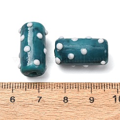 Perline irregolari fatte a mano in lampwork&nbsp;LAMP-G170-01B-14