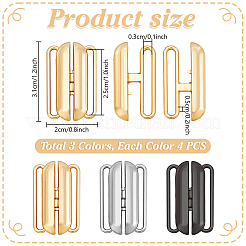 12 clip per bikini in lega bicolore&nbsp;FIND-PH0026-91
