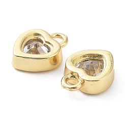 Micro Pave Bijoux de zircone cubique en laiton de placage en râtelier&nbsp;KK-C035-04G