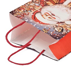 Weihnachtspapier-Tragetaschen mit Weihnachtsmann-Aufdruck&nbsp;ABAG-P015-04A