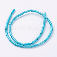 Kunsttürkisfarbenen Perlen Stränge&nbsp;G-E456-43A-4x12mm