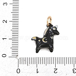 Pendentifs en laiton peints&nbsp;KK-D256-02B