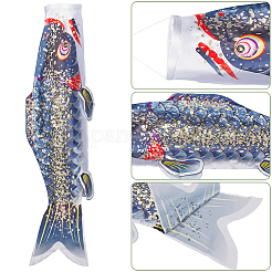 Satin japanische Karpfen Windsack Streamer Fisch Flagge&nbsp;AJEW-WH20098-041B