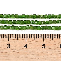 Natürliche grüne Diopsidperlenstränge&nbsp;G-B175-C01-2x2mm