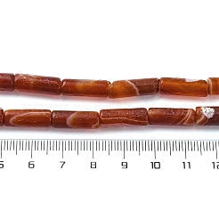Chapelets de perles rouges en agate naturelle&nbsp;G-P570-A01-02